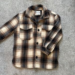 Brushed Checked Shacket